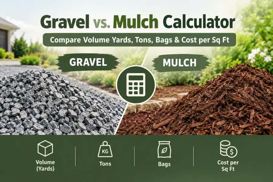 Gravel vs Mulch Calculator